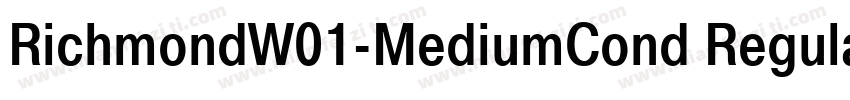 RichmondW01-MediumCond Regular字体转换